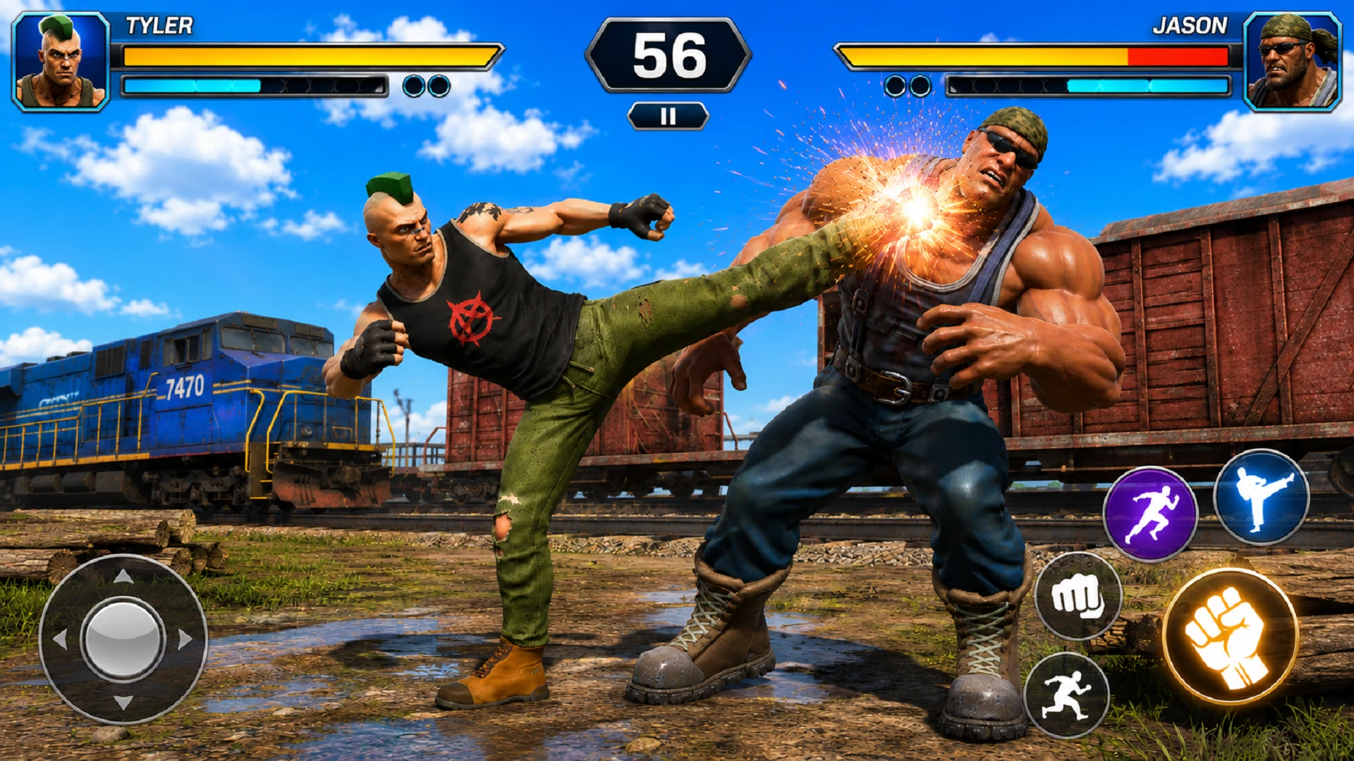 Bodybuilder Karate Fighting screenshot