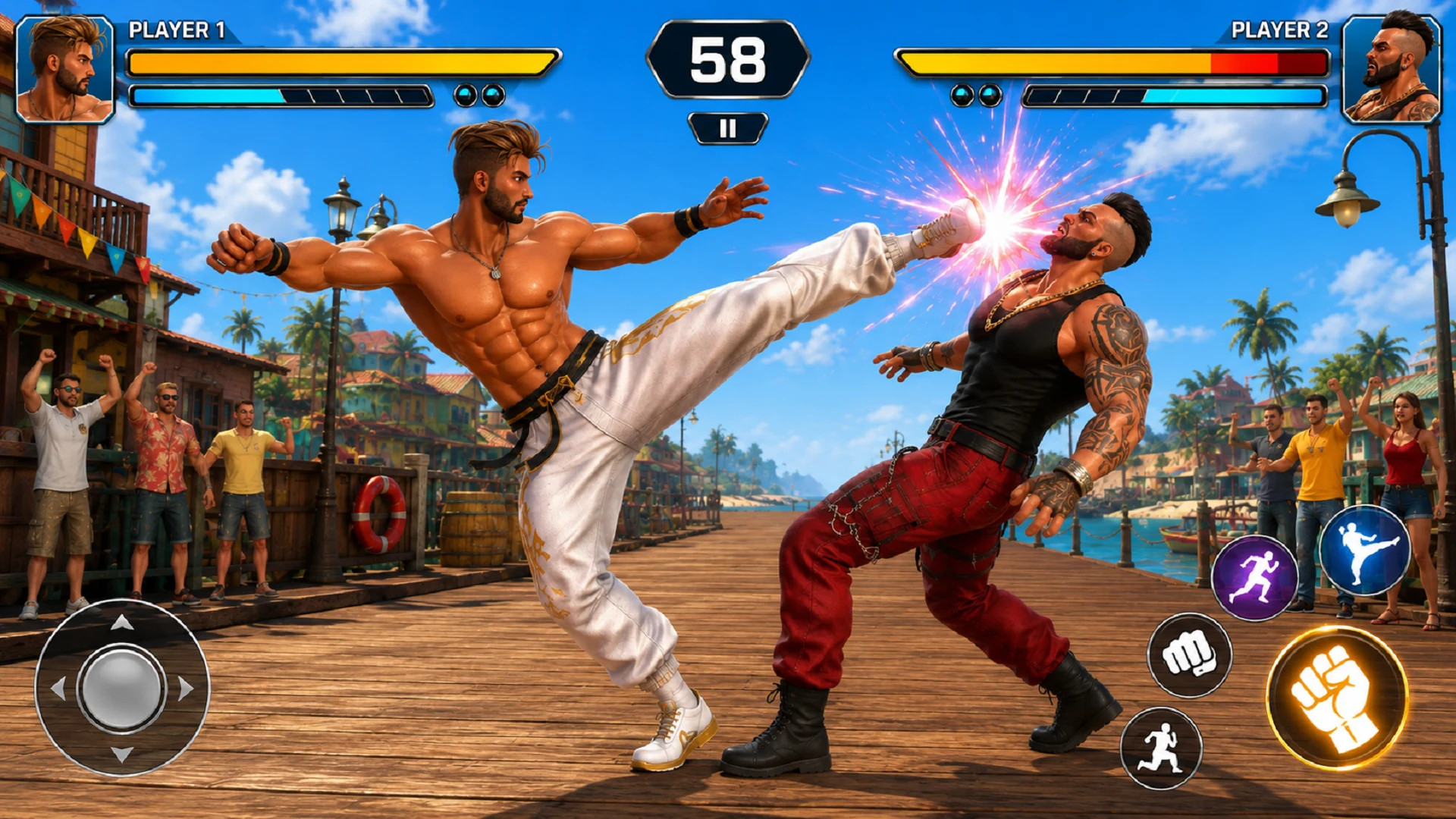 Bodybuilder Karate Fighting screenshot
