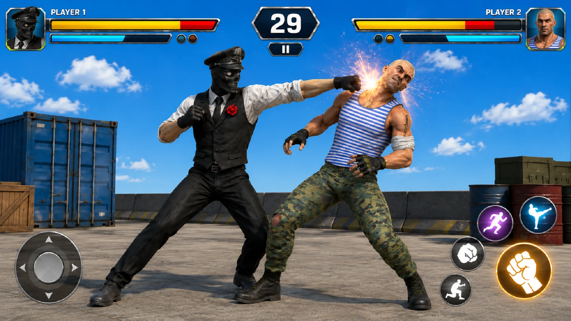 Bodybuilder Karate Fighting screenshot